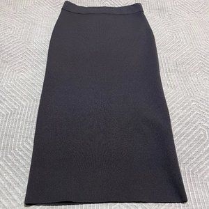 Aritzia Babaton Sculpt Knit Tube Skirt - Blue/Grey